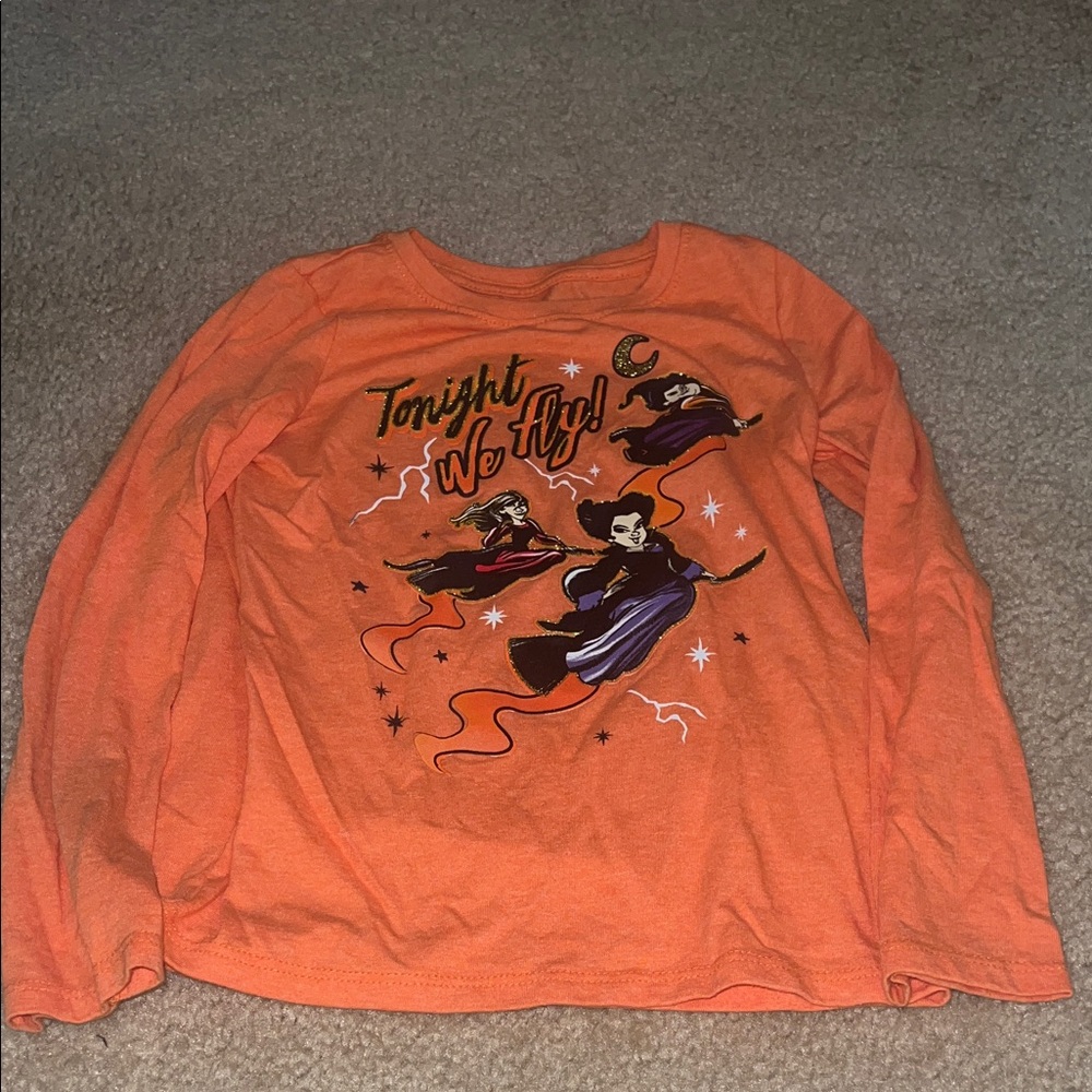 Orange Kids Halloween hocus pocus Shirt - Picture 1 of 2